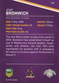 2014 ESP Traders #68 Jesse Bromwich Back